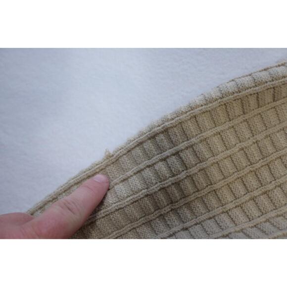 Coofandy 1/4 Zip Pullover Knitted Sweater Beige Long Sleeve Mens Size Large - Picture 7 of 9